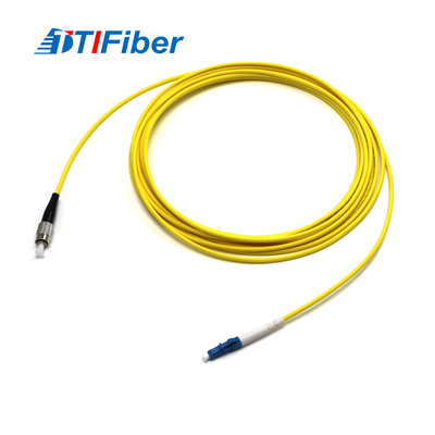 Cabo de remendo FC/UPC da fibra ótica - ligação em ponte simples Singlemode da fibra ótica da manutenção programada de LC/UPC