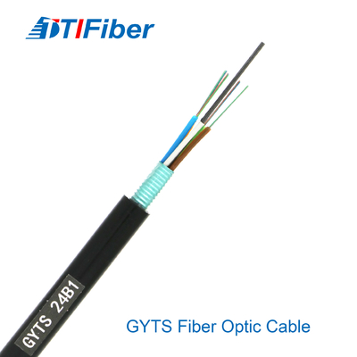 Cabo de fibra ótica blindado 2 a do tubo fraco GYTS do OEM único/multi modo do núcleo 288