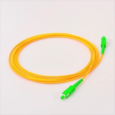 Singlemode polonês do cabo SC/LC/ST UPC de Jumper Yellow Fiber Optical Patch