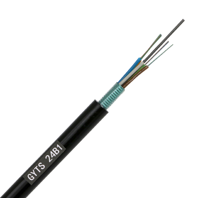Núcleo de fibra ótica blindado do cabo 4/8/12/24/48 do único modo GYTS G652D G657A