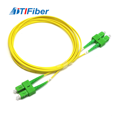Conectores de patch cord de fibra óptica duplex de modo único SC/APC-SC/APC SM DX