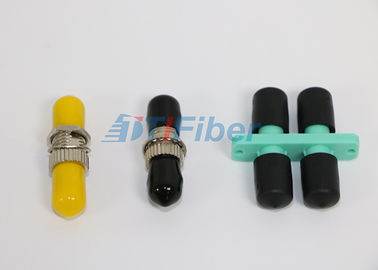Tipo redondo simples adaptador ótico do adaptador da fibra ótica do único modo do ST/UPC da fibra