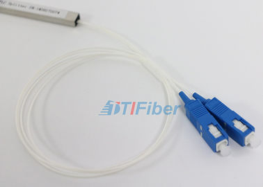 tipo de aço divisor do tubo 1X2 do cabo de fibra ótica do PLC com o conector do SC/PC