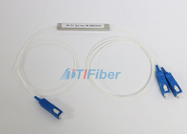 tipo de aço divisor do tubo 1X2 do cabo de fibra ótica do PLC com o conector do SC/PC