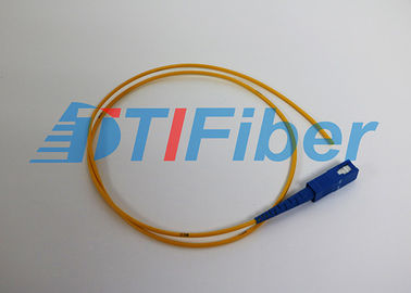SC simples da fibra ótica da trança do único modo/UPC 0.9mm 1,5 medidores de RoHS