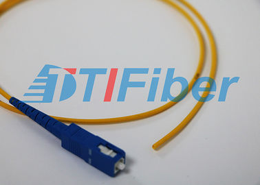 SC simples da fibra ótica da trança do único modo/UPC 0.9mm 1,5 medidores de RoHS
