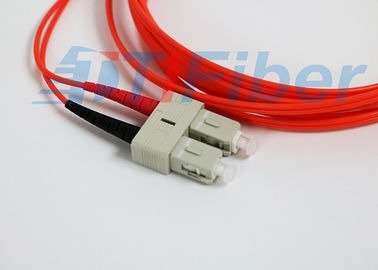 SC/UPC modo frente e verso do cabo de remendo à fibra ótica do LC/UPC que condiciona com cabo de G657A