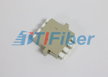 Estilo LC do quadrilátero/adaptadores fibra ótica do PC, acoplador plástico do cabo de fibra ótica