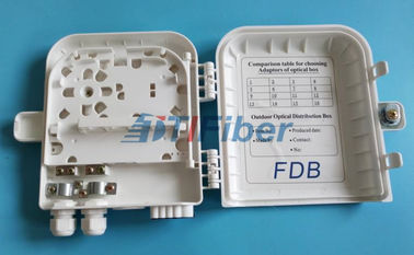 O polo da parede da caixa do divisor da fibra ótica do PLC do porto de FTTH 8 montou a caixa de distribuição exterior