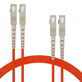 O cabo de remendo alaranjado OS1 da fibra ótica de OM1 OM2 OS2 milímetro SX DX multicore pode ser personalizado
