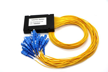 Divisor do cabo ótico do PLC Digital, ABS ótico 1 * 32 do divisor do fio para a rede