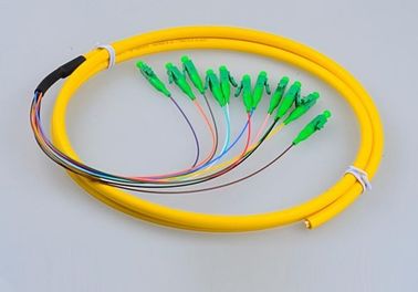PVC Singlemode da rede da ligação em ponte de Pigatil da fibra ótica de LC/APC 0.9mm