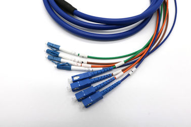 SC/UPC aprovação do GV do revestimento do núcleo LSZH do modo 4 do cabo de remendo à fibra ótica do LC/UPC multi