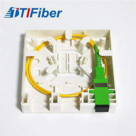 2 caixa terminal da fibra ótica do painel 86x86x27mm FTTH do soquete do porto