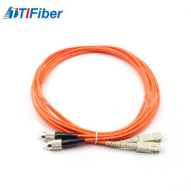 Duplex exterior FC do cabo do cabo de remendo da fibra ótica da ligação em ponte - comprimento de Customsized do conector do SC