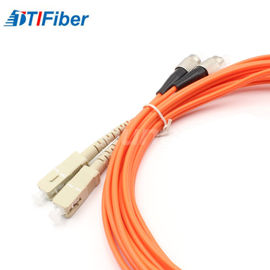 Duplex exterior FC do cabo do cabo de remendo da fibra ótica da ligação em ponte - comprimento de Customsized do conector do SC