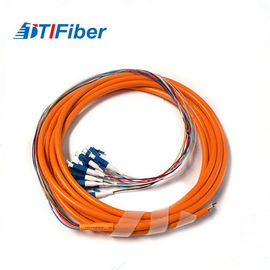 Trança OM1 OM2 3M da fibra ótica do modo de FTTH SC-APC multi com revestimento alaranjado