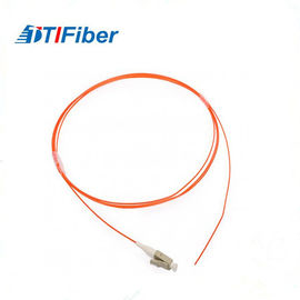 Trança 62,5/125 LC, laranja de fibra ótica de OM1 do cabo de fibra ótica de 0.9mm OFNP Jacketed
