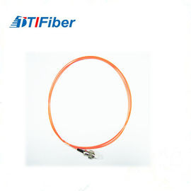 Trança 62,5/125 LC, laranja de fibra ótica de OM1 do cabo de fibra ótica de 0.9mm OFNP Jacketed