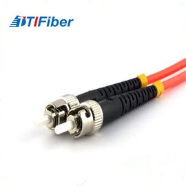 ST cores multimodos do duplex 1m 3.28ft 50/125um OM2 do cabo de remendo da fibra ótica do ST às multi