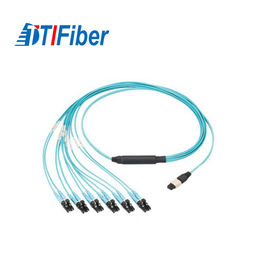 10 fibra multimodo do gigabit 50/125 - o remendo ótico conduz OM4 o cabo da ligação em ponte do núcleo da fêmea 8