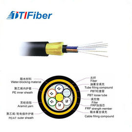 Densidade alta da fibra do núcleo não metálico do cabo de fibra ótica ADSS 6/12 com período de 120/100/80m