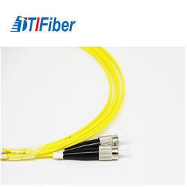 Cabo durável do remendo da fibra ótica do único modo, FC à fibra ótica do cabo de remendo do LC