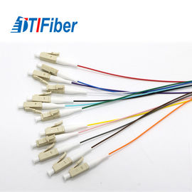Cabo de fibra ótica simples da trança, estabilidade alta da trança da fibra multimodo do LC