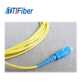 Revestimento do PVC OFNP do cabo de remendo SC/UPC-SC/UPC da fibra ótica do único modo 2.0MM LSZH