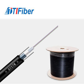 Aplicação da telecomunicação do revestimento de PVC de único modo do núcleo do cabo de fibra ótica 4 de GYXTW