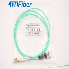 Tipos frente e verso diâmetro OM3 LC/UPC-ST/UPC de 2.0MM do conector de cabos do remendo da fibra ótica