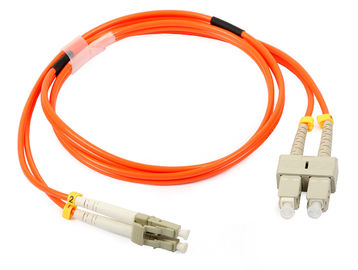 Cabo de remendo multimodo frente e verso da fibra ótica do LC com cabo de fibra ótica 3,0