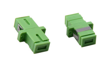 Adaptador Singlemode verde do cabo de fibra óptica do SC APC para LAN, baixa perda de inserção