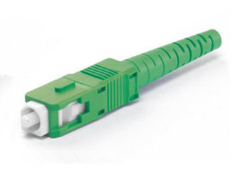 Conector frente e verso da fibra óptica, conector verde da fibra do SC APC para o teste