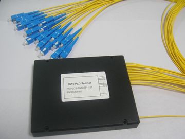 Divisor de fibra óptica do estojo compacto do PLC 1×16 para a rede óptica passiva
