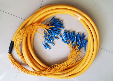12 núcleo, cabo de remendo interno da fibra óptica 24core com conector do SC