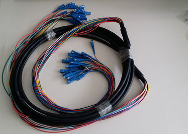 Único modo exterior/cabo de remendo de fibra óptica multimodo com cabo da fibra de GYTA