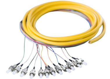 Trança Singlemode da fibra óptica do UPC com os conectores da fibra de 12pcs FC