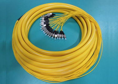 Trança Singlemode da fibra óptica do UPC com os conectores da fibra de 12pcs FC