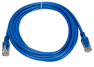 cabo de remendo interno da rede da instalação Cat5e UTP 26AWG com o revestimento de PVC, Azul