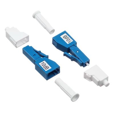 Atenuador ótico 5db 10db 15db da fibra fixa Singlemode do atenuador Lc/Upc da fibra