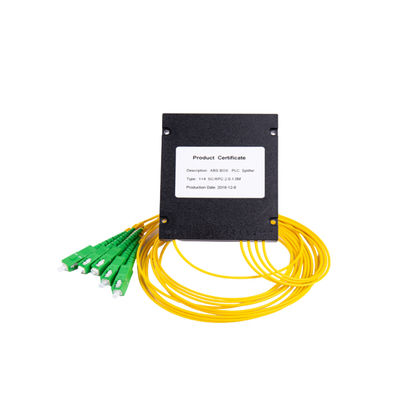 Divisores do PLC do divisor 1x4 da fibra ótica do conector do SC APC 1650 nanômetro