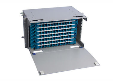 Submeta a caixa de distribuição montada da fibra óptica de 6U ODF, caixa da unidade de 96core ODF