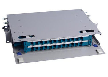 Submeta a caixa de distribuição montada da fibra óptica de 6U ODF, caixa da unidade de 96core ODF