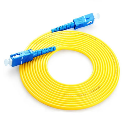 Cabo do remendo da fibra ótica da palavra simples do cabo de remendo 2.0mm da fibra do único modo do Sc do Sc 3.0mm