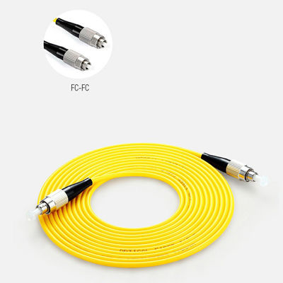 Manutenção programada amarela 1m 5m 10m do Sc Lc UPC APC do cabo de remendo da fibra ótica de LSZH 15m