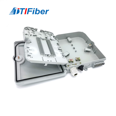 Núcleo 12 fixado na parede material da caixa de distribuição FTTH da fibra ótica do ABS 10 anos de garantia