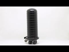 Caixa Mini Cúpula de Fibra Óptica 12 Fios 24 Fios 36 Fios 1 Entrada 2 Saídas Preta Emenda de Fibra