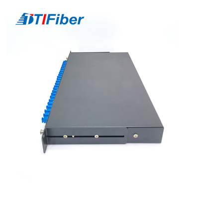 Caixa terminal da fibra ótica da montagem em rack de Ftth Sc/Fc/St/Lc com revestimento de 0.9mm