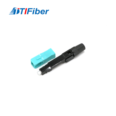 SC rápido UPC OM3 do conector da fibra ótica do uso do cabo pendente de FTTH